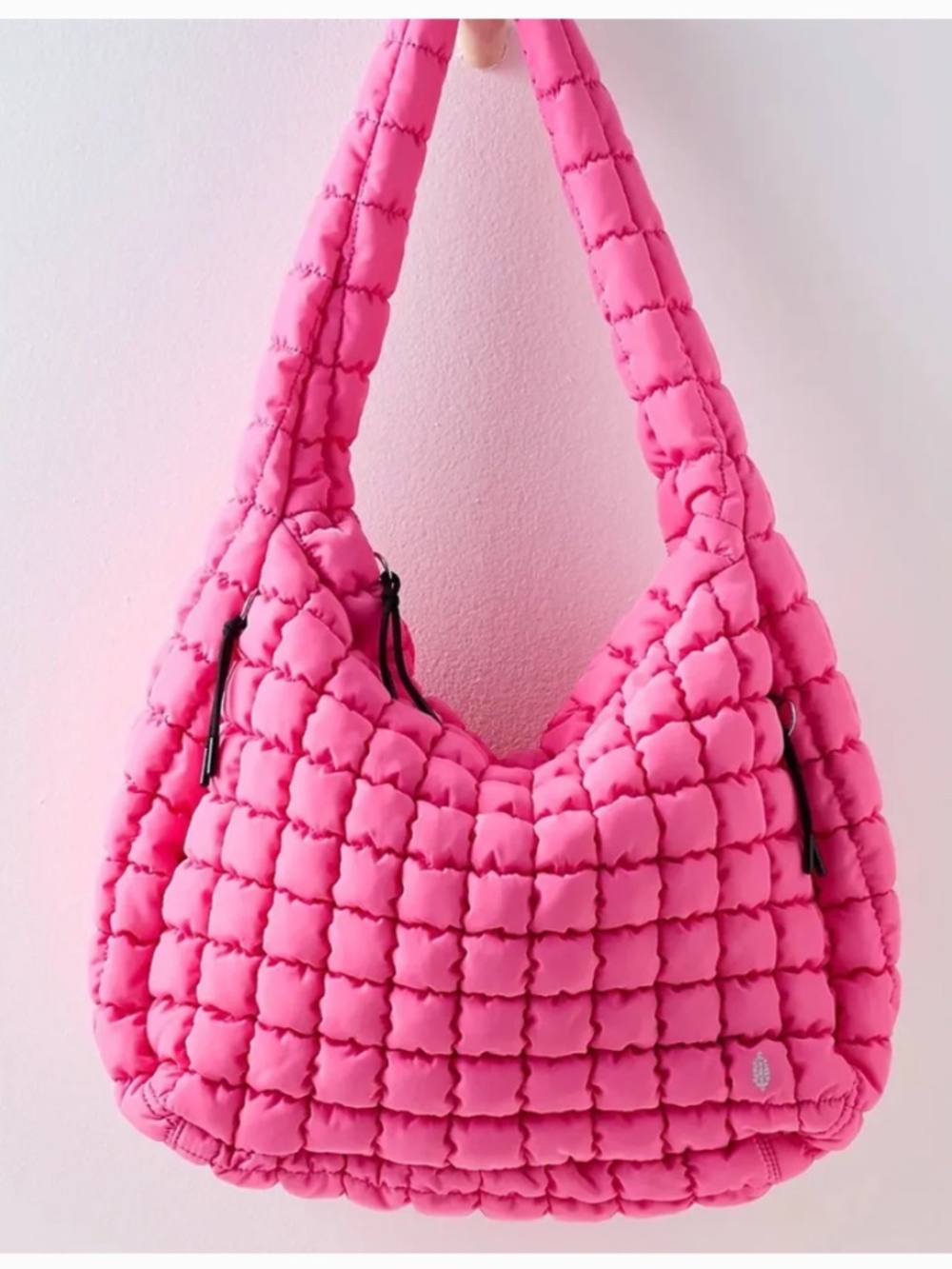 Free People FP Movement quilted carryall bubblegum pink nwt - Picture 2 of 4